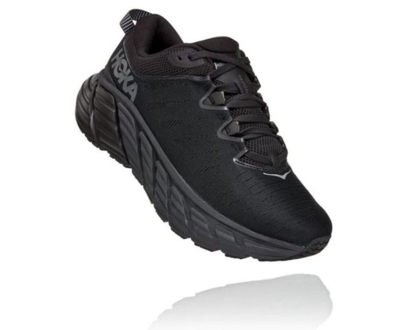 Hoka | Men's Gaviota 3 Road Running Shoe Black / Black