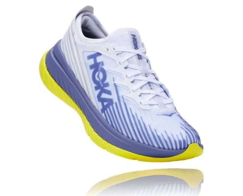 Hoka | Women's Carbon X-SPE All Gender Distance Running Shoe White / Blue Ice