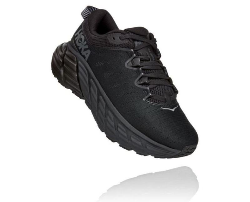 Hoka | Men's Gaviota 3 Road Running Shoe Black / Black