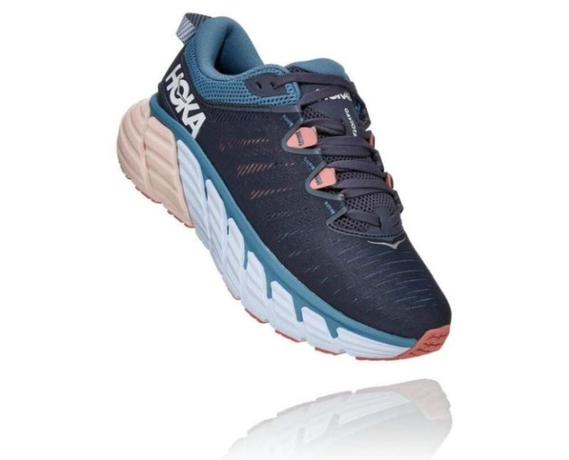 Hoka | Women's WoGaviota 3 Road Running Shoe Ombre Blue / Rosette